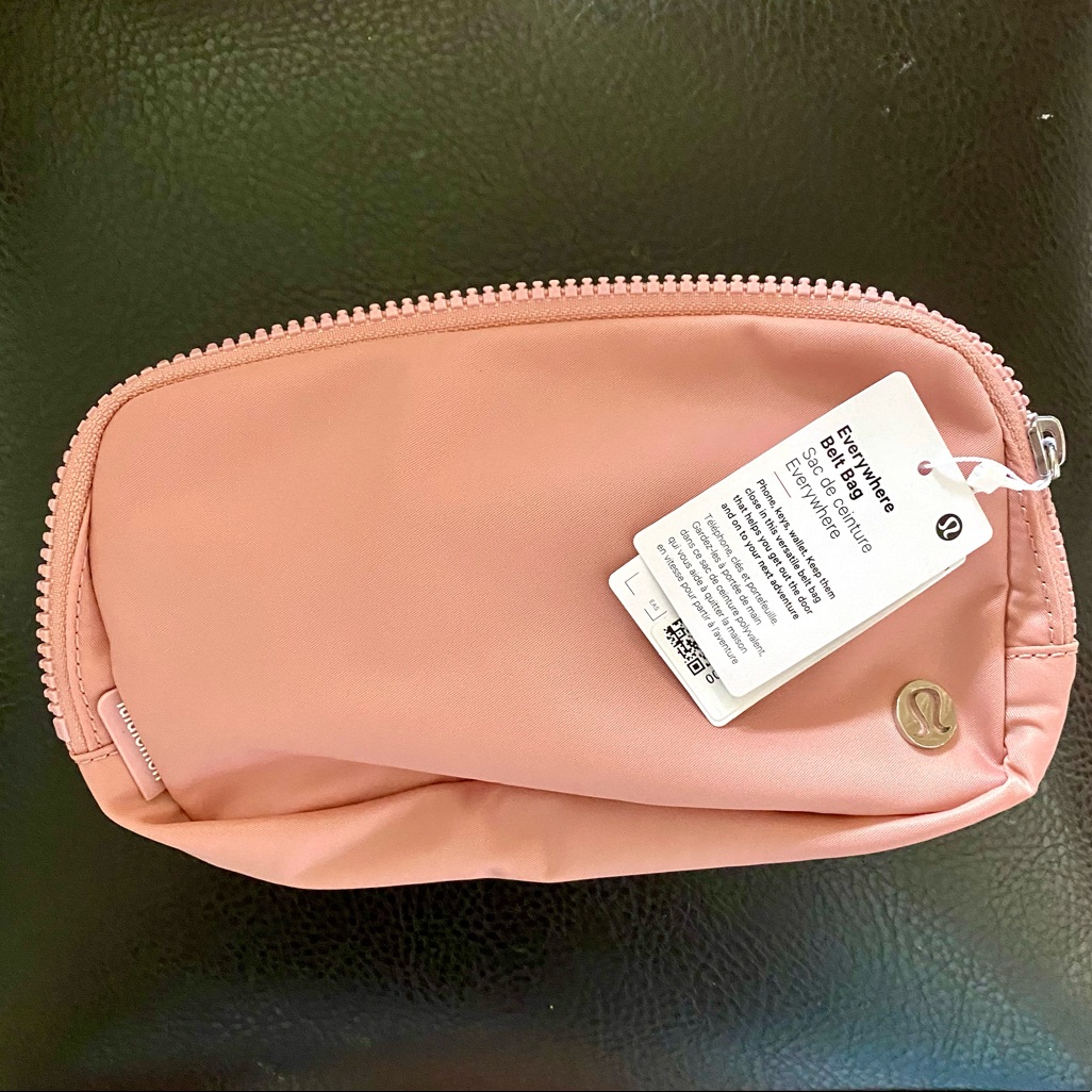 Last One Lululemon Everywhere Belt Bag Pink Pastel Extended Strap New W Tags